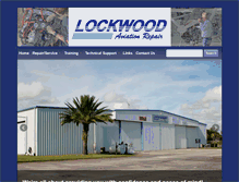 Tablet Screenshot of lockwoodaviationrepair.com